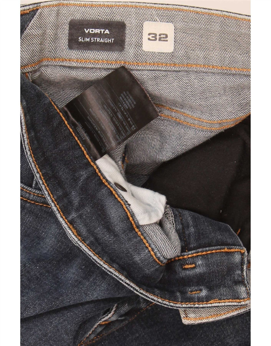 Jeans dritti slim Vorta da uomo Volcom W32 L31 cotone blu navy