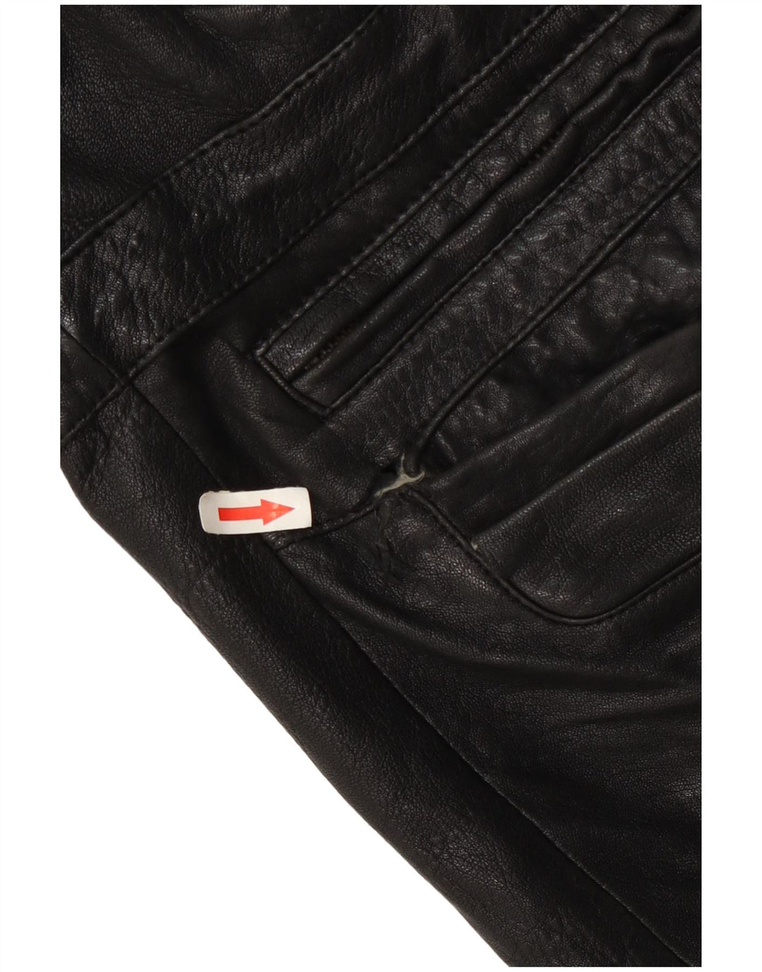 Giacca in pelle da uomo Pierre Cardin UK 42 XL Nera