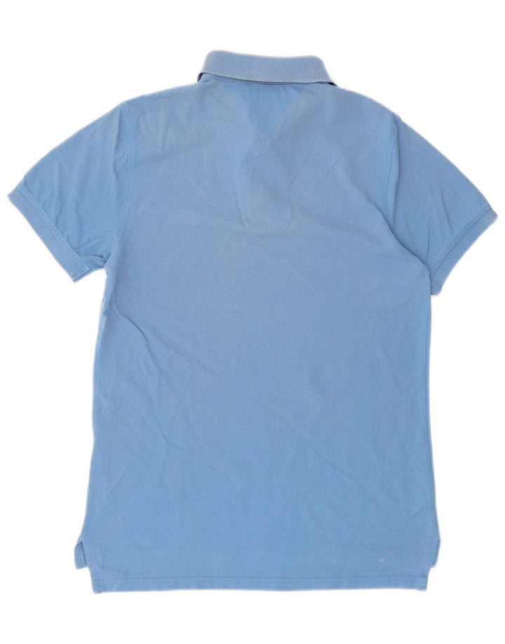 TOMMY HILFIGER Polo da uomo in cotone blu medio