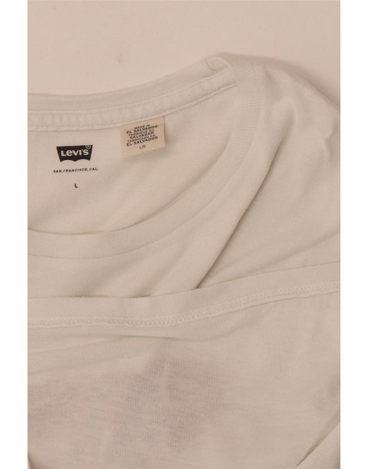 T-shirt grafica da uomo Levi's Top grande bianca