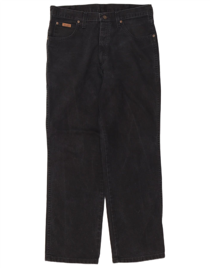 Jeans dritti da uomo Wrangler Ohio W33 L30 cotone nero