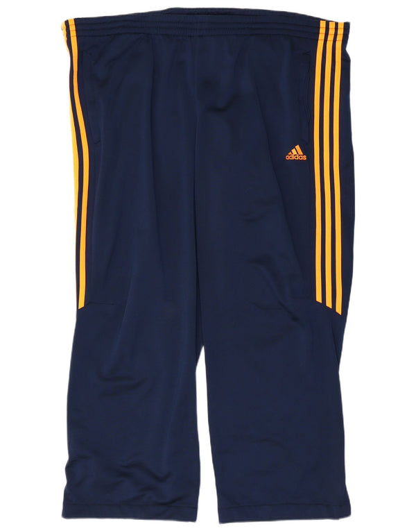 Pantaloni da tuta da uomo Adidas 2XL Poliestere color block blu navy