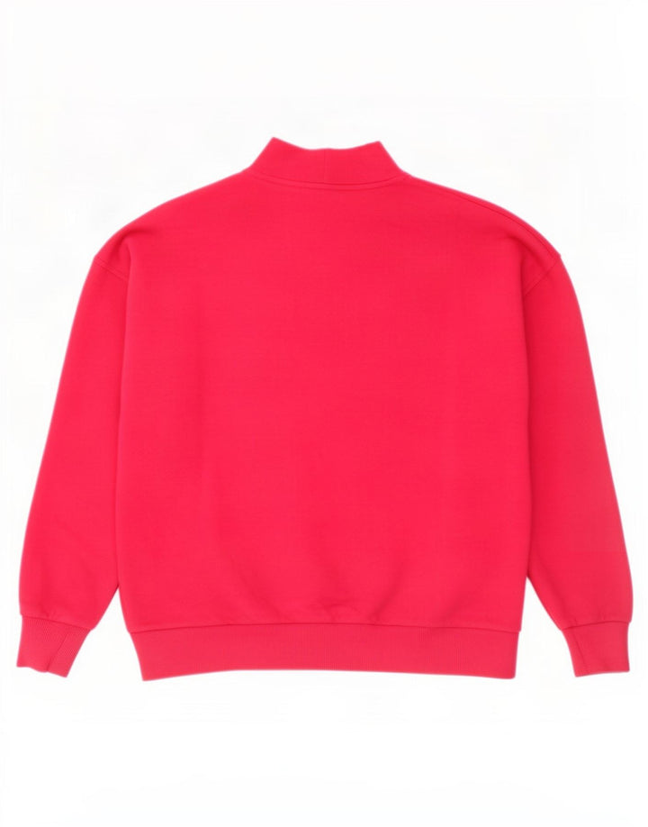 Felpa oversize con grafica da donna Colmar UK 10 piccola in cotone rosa