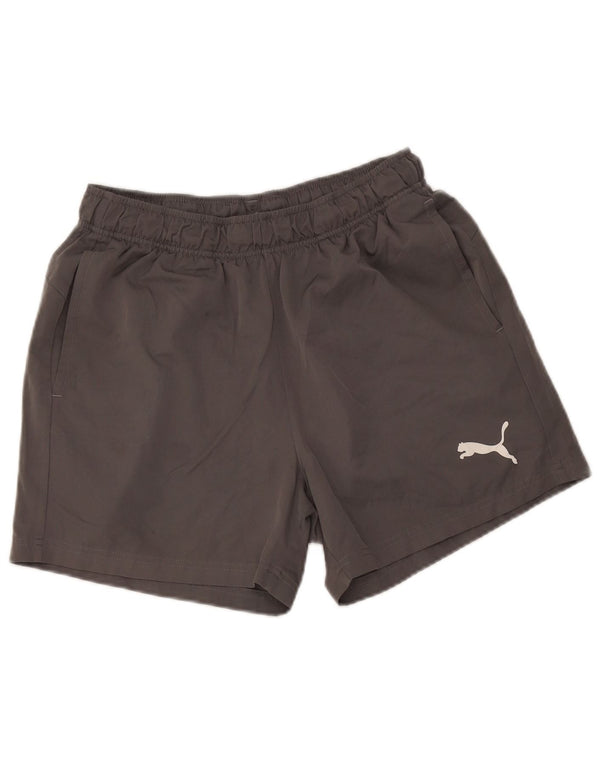 Pantaloncini sportivi da donna Puma UK 14 Poliestere grigio medio