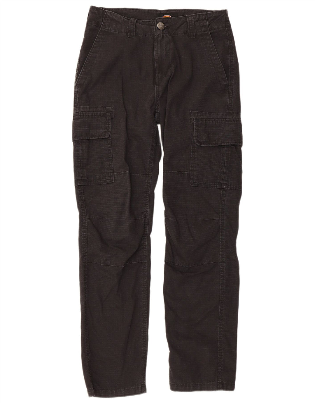 DICKIES Pantaloni cargo dritti da uomo W28 L29 cotone nero