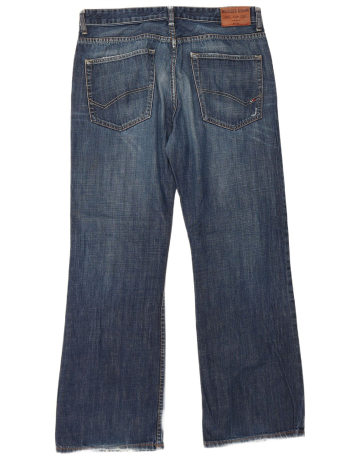 Jeans bootcut da uomo Tommy Hilfiger W36 L32 cotone blu navy