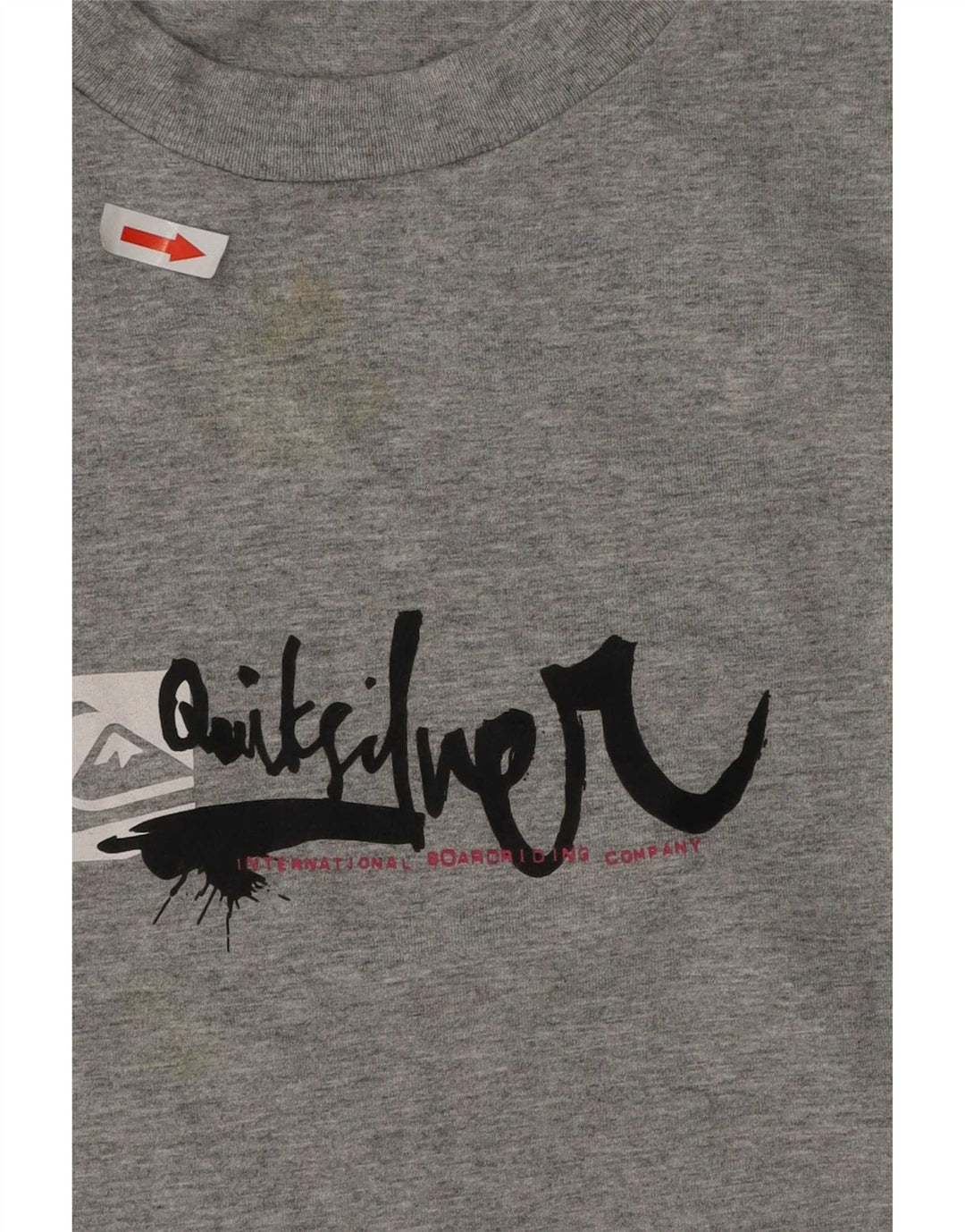 T-shirt grafica da uomo Quiksilver grande grigia
