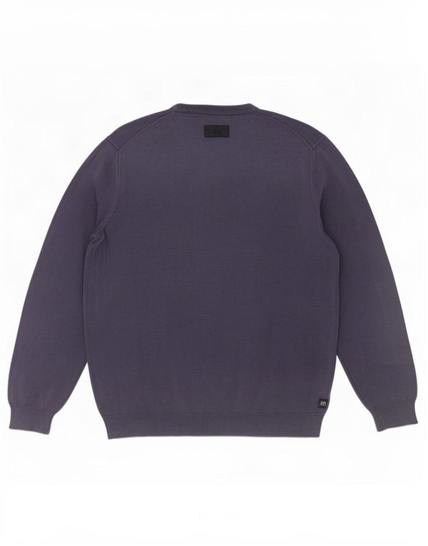 Maglione maglione girocollo da uomo Henry Cottons XL in cotone blu navy