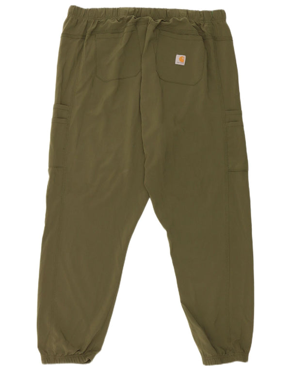 Pantaloni cargo da uomo Carhartt Joggers XL W38 L27 Poliestere verde