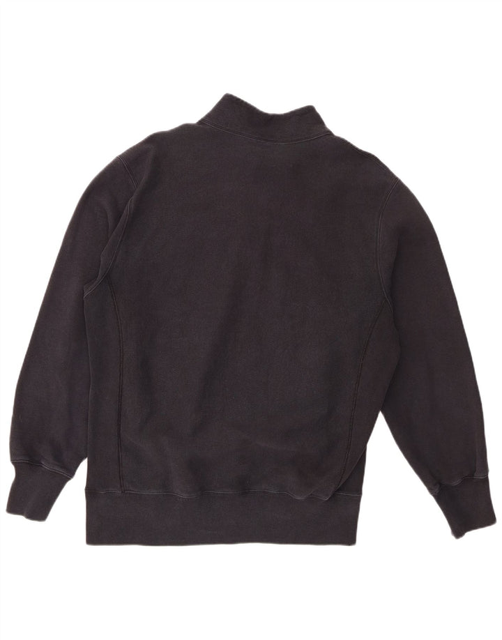 Felpa Champion da uomo con zip e collo, 2XL, cotone grigio