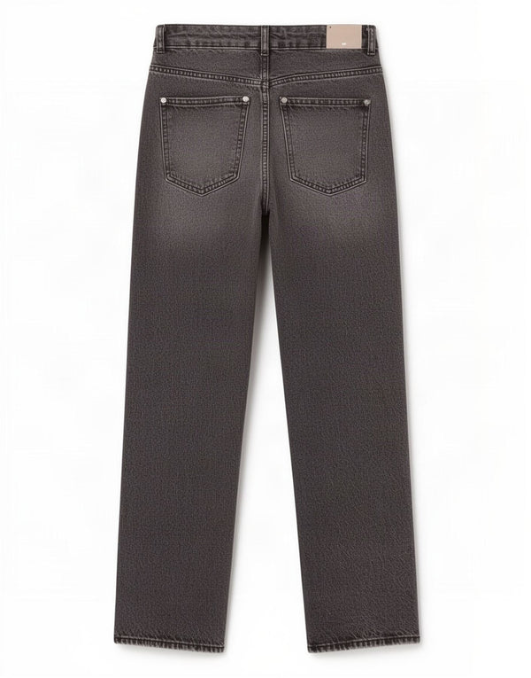 Jeans Zara da donna a vita alta EU 36 XS W26 L32 Cotone grigio