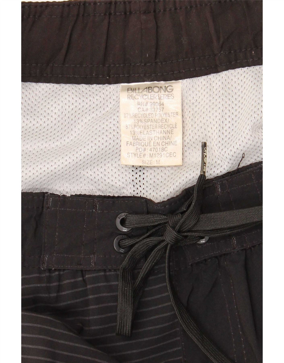 Pantaloncini da bagno grafici da uomo Billabong Poliestere geometrico nero medio
