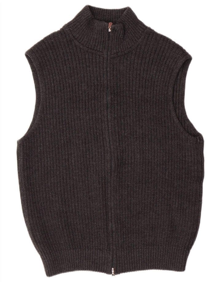 Maglia Cardigan Uomo Bramante Grigio Medio Lana Vergine