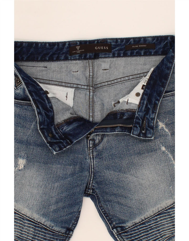 GUESS Mens Denim Shorts W30 Medium  Blue Vintage Guess and Second-Hand Guess from Messina Hembry 