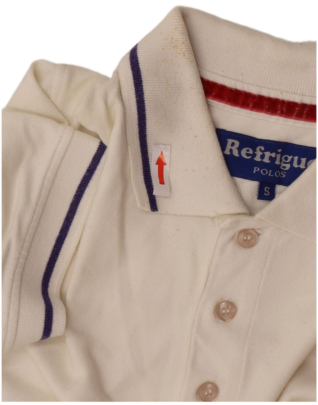 Polo da uomo Refrigue piccola in cotone bianco
