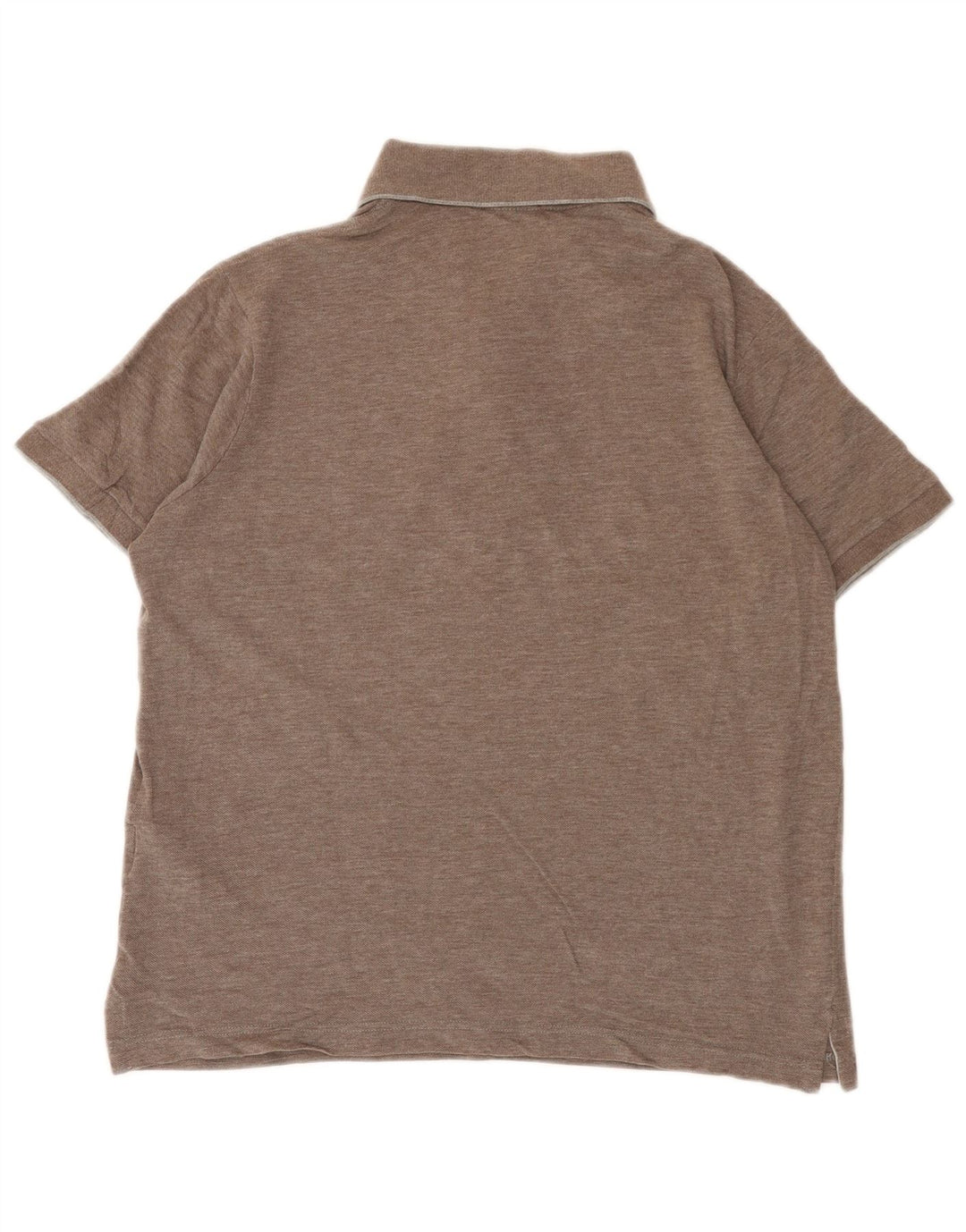 Polo da uomo vestibilità regolare Paul & Shark in cotone marrone medio