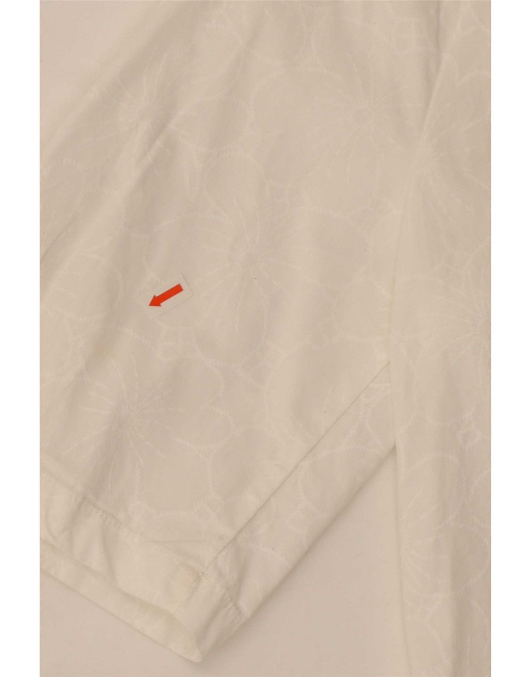 Top corto corto da donna oversize in camicetta Zara UK 6 XS bianco floreale