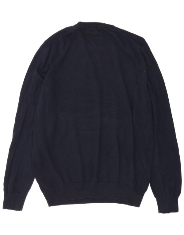 Maglione maglione girocollo da uomo Marks & Spencer XL cotone blu navy