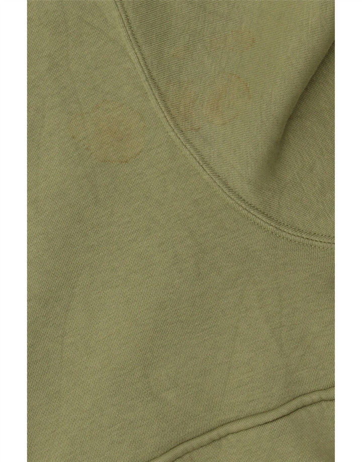 Felpa Nike Uomo con zip e collo maglione XL verde cotone