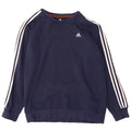 Felpa Adidas Climalite da uomo, grande, in cotone blu navy