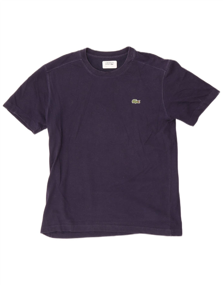 T-shirt da uomo Lacoste taglia 3 piccola in cotone blu navy