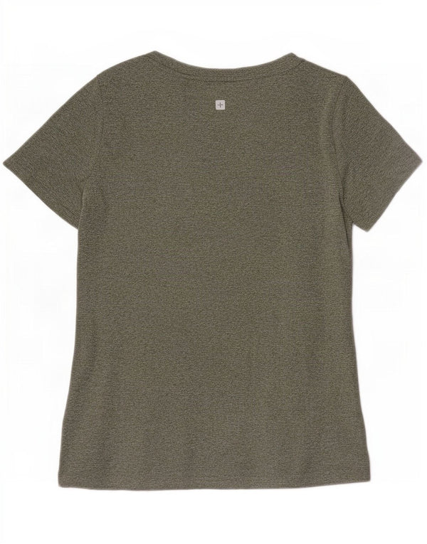 T-shirt da donna Mountain Warehouse UK 10 piccola in poliestere screziato verde