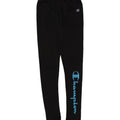 CHAMPION Girls Graphic Leggings 7-8 Years Black Polyester Vintage Champion and Second-Hand Champion from Messina Hembry 