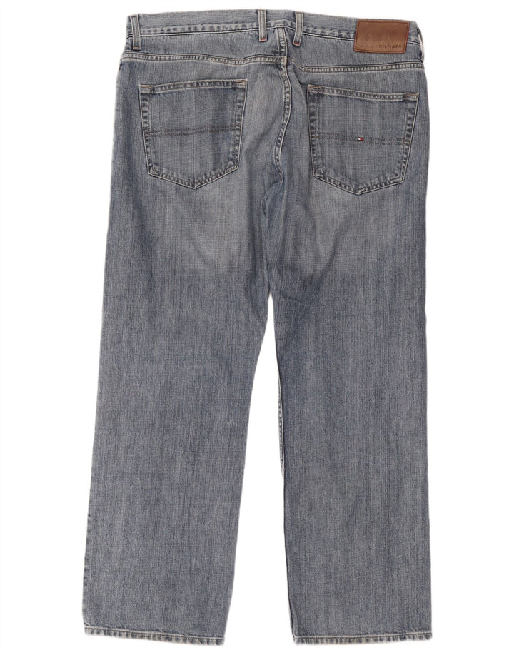 Jeans dritti da uomo Tommy Hilfiger W38 L30 cotone blu