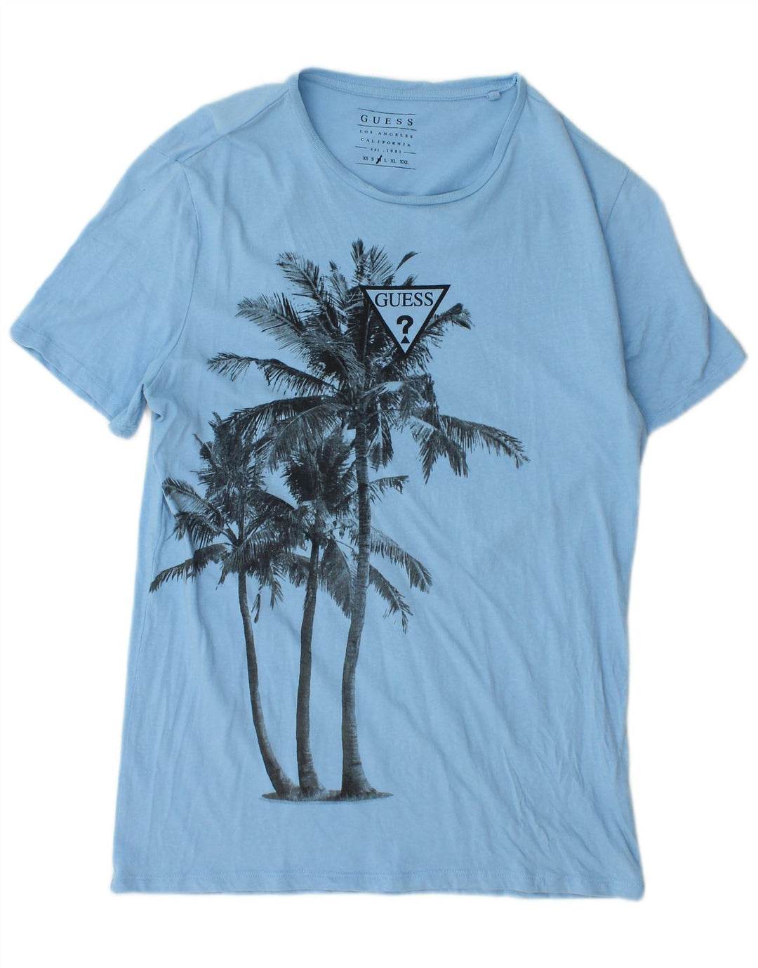 T-shirt grafica da uomo Guess blu medio