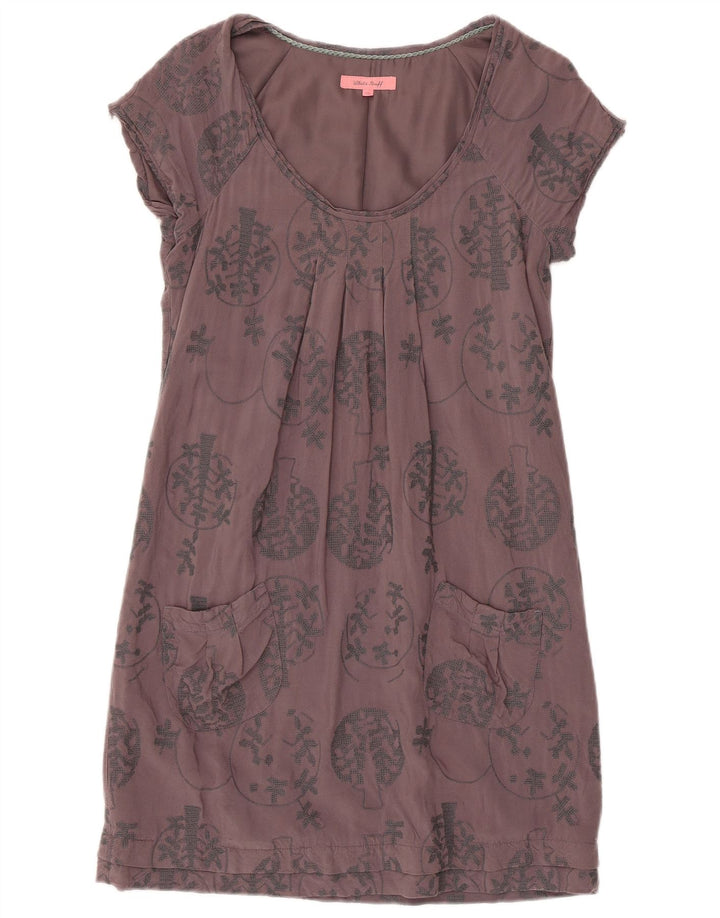 Abito tubino da donna White Stuff UK 10 Piccolo viscosa floreale grigia