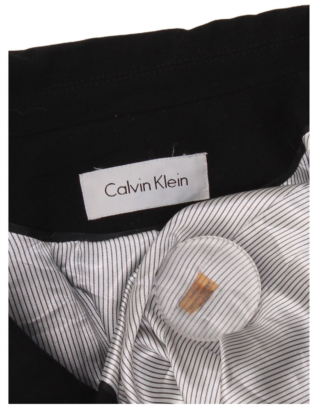 CALVIN KLEIN Giacca blazer a 2 bottoni da donna UK 14 medio blu navy