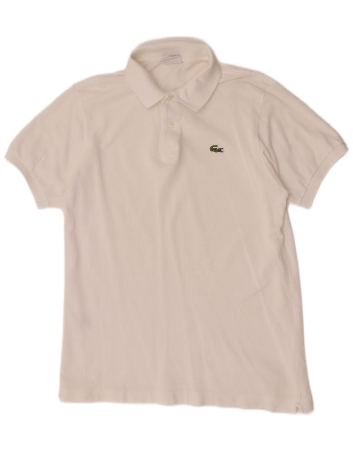 Polo da uomo Lacoste taglia 4 media in cotone bianco