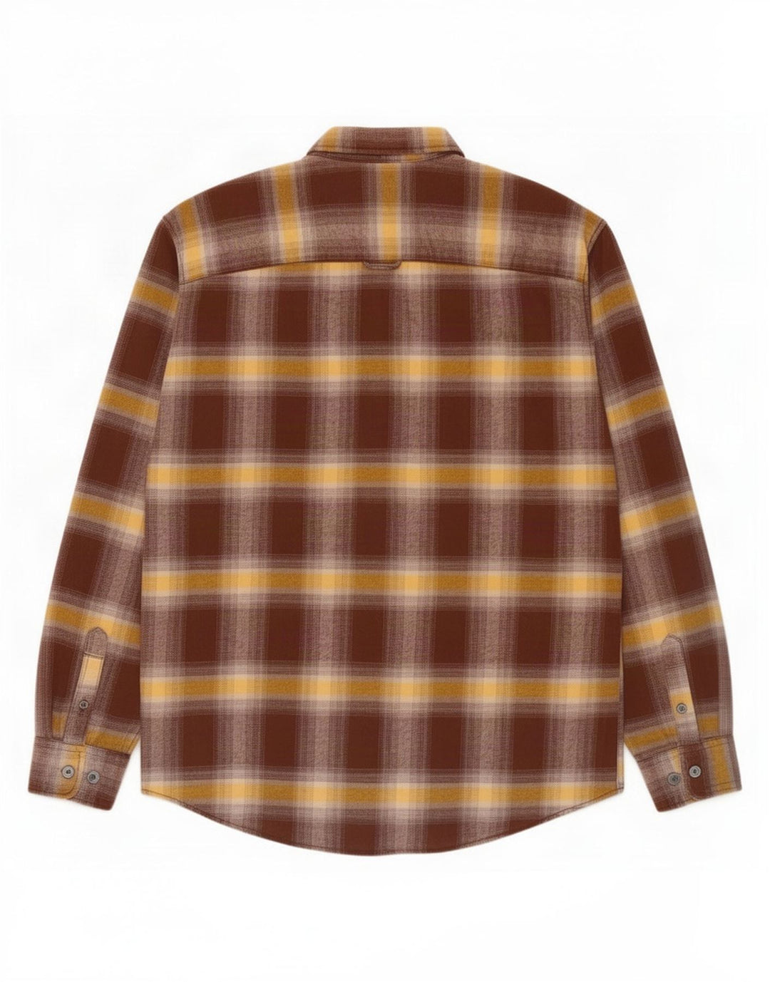 Camicia da uomo in flanella Jack & Jones in cotone a quadri marrone medio