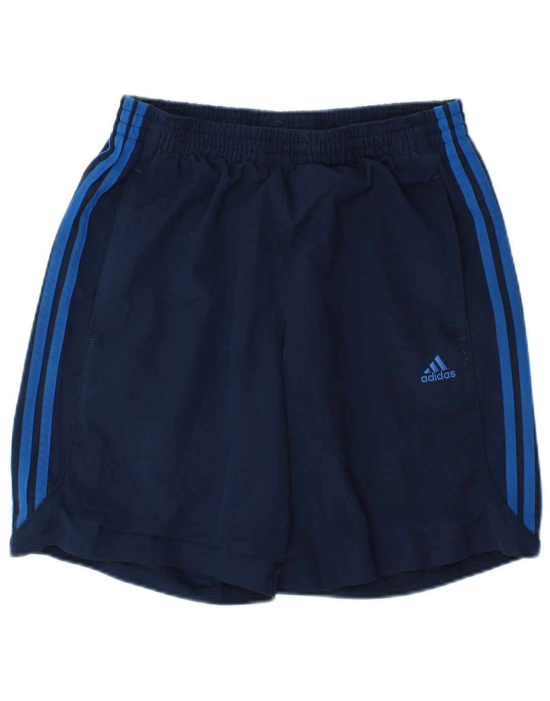 Pantaloncini sportivi da uomo Adidas piccoli in poliestere blu navy