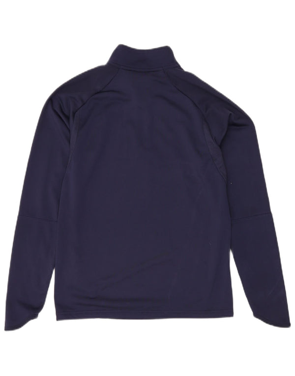 Maglia PUMA da bambino con zip e collo a maniche lunghe 13-14 anni in poliestere blu navy
