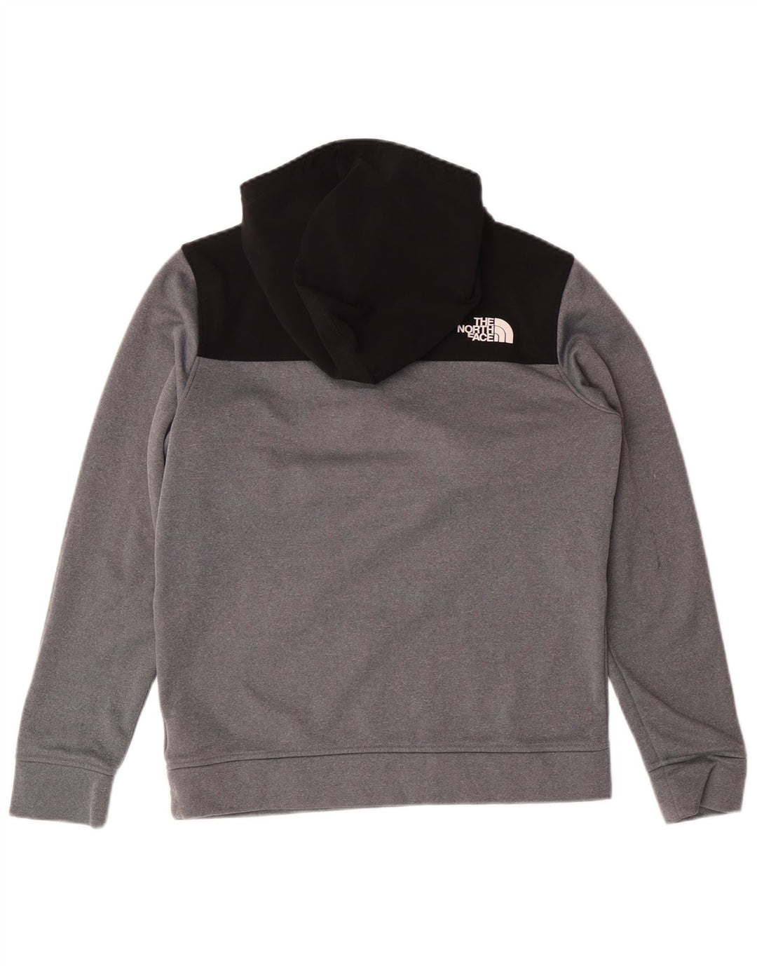 Maglione con cappuccio e zip per ragazzi THE NORTH FACE 14-15 anni XL grigio a blocchi di colore