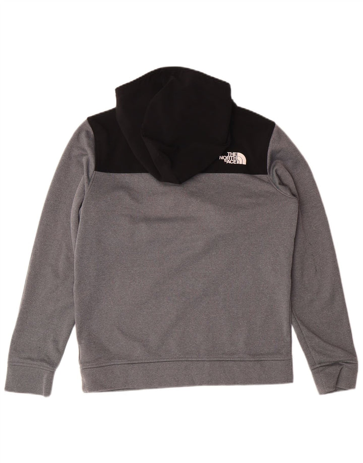 Maglione con cappuccio e zip per ragazzi THE NORTH FACE 14-15 anni XL grigio a blocchi di colore