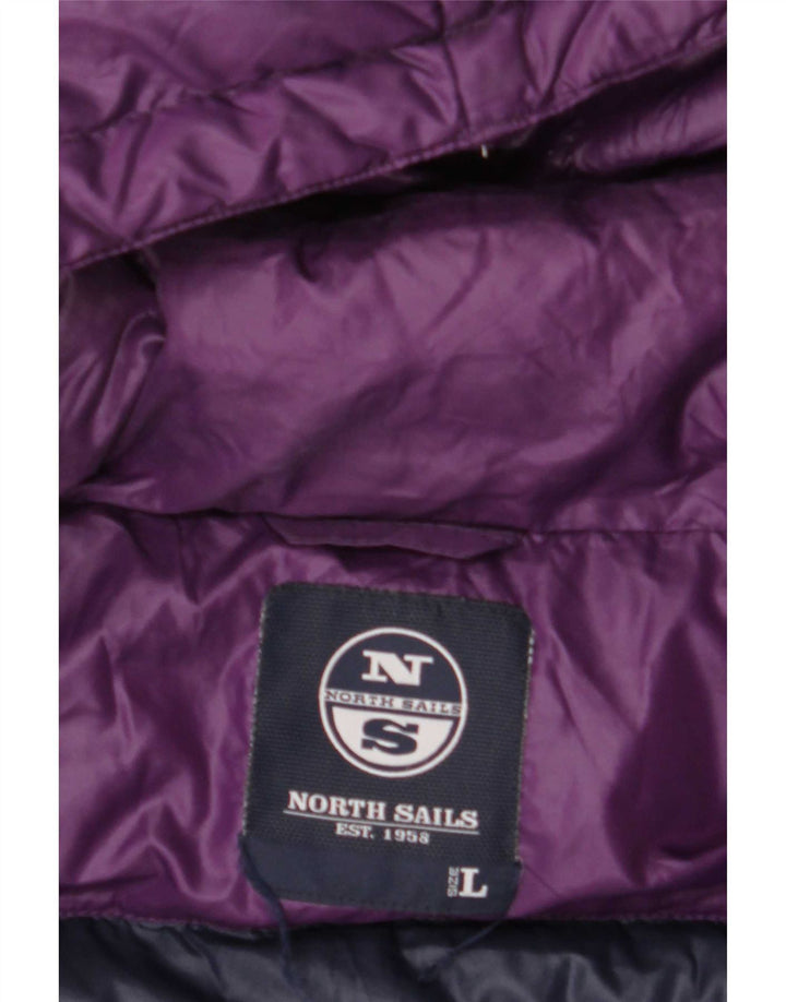 Giacca imbottita con cappuccio da donna North Sails UK 16 Large Viola Poliammide