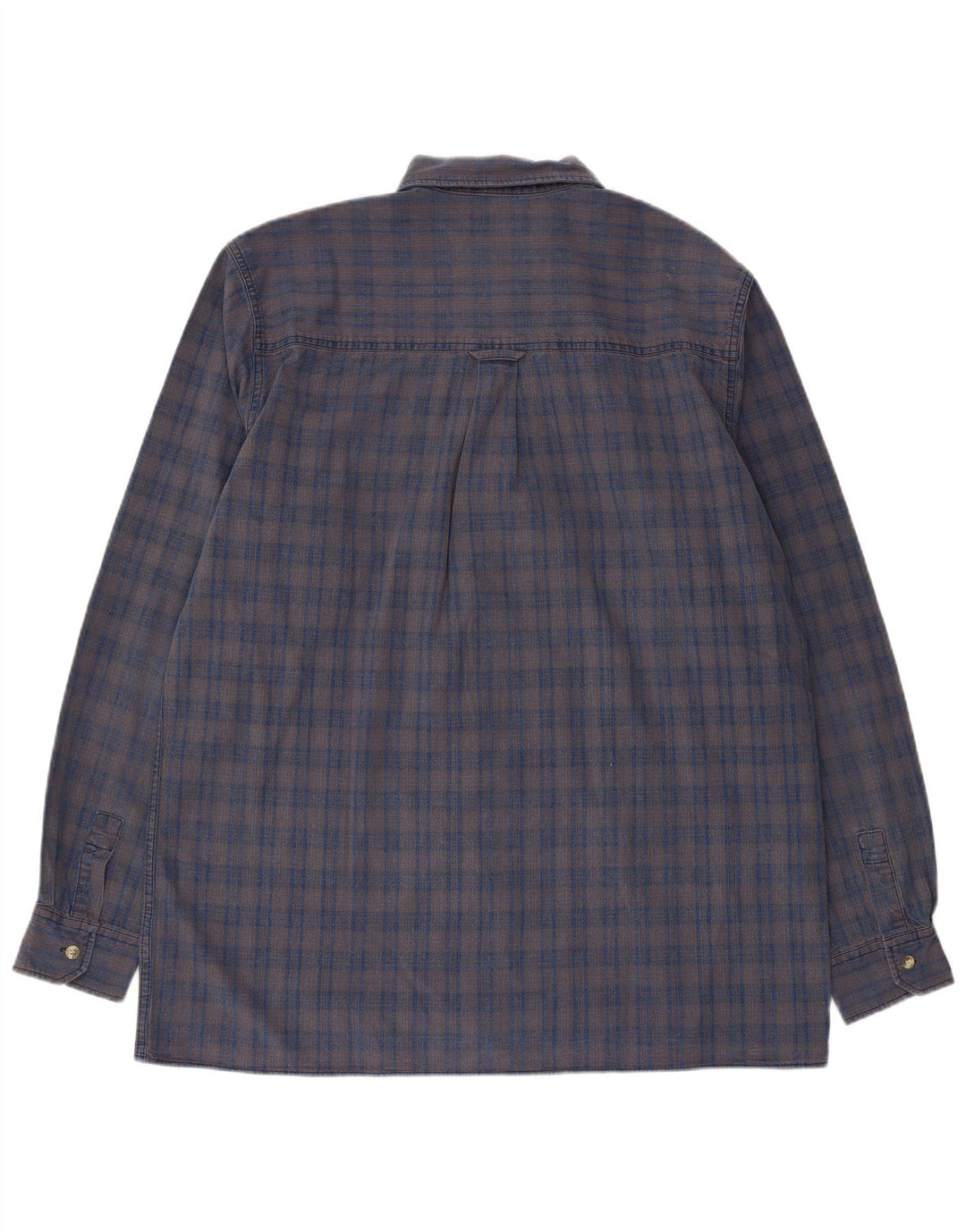 Camicia in flanella da uomo Lee XL in cotone a quadri grigi