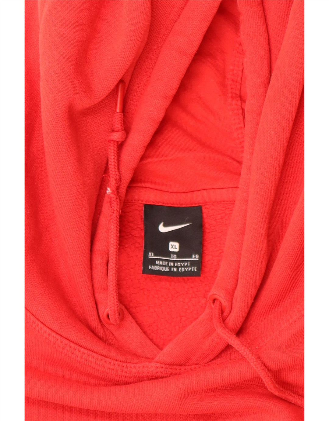 Felpa con cappuccio da uomo Nike XL in cotone rosso