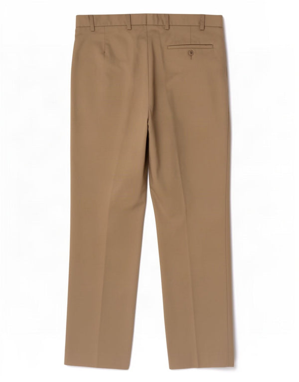 Pantaloni da abito dritti Marks & Spencer da uomo blu Harbour W36 L33 Beige