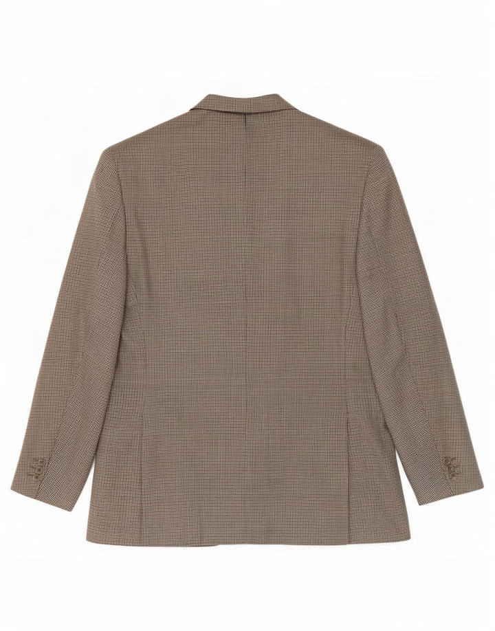 Corneliani Giacca Blazer 2 Bottoni Uomo IT 54 2XL Pied De Poule Grigio