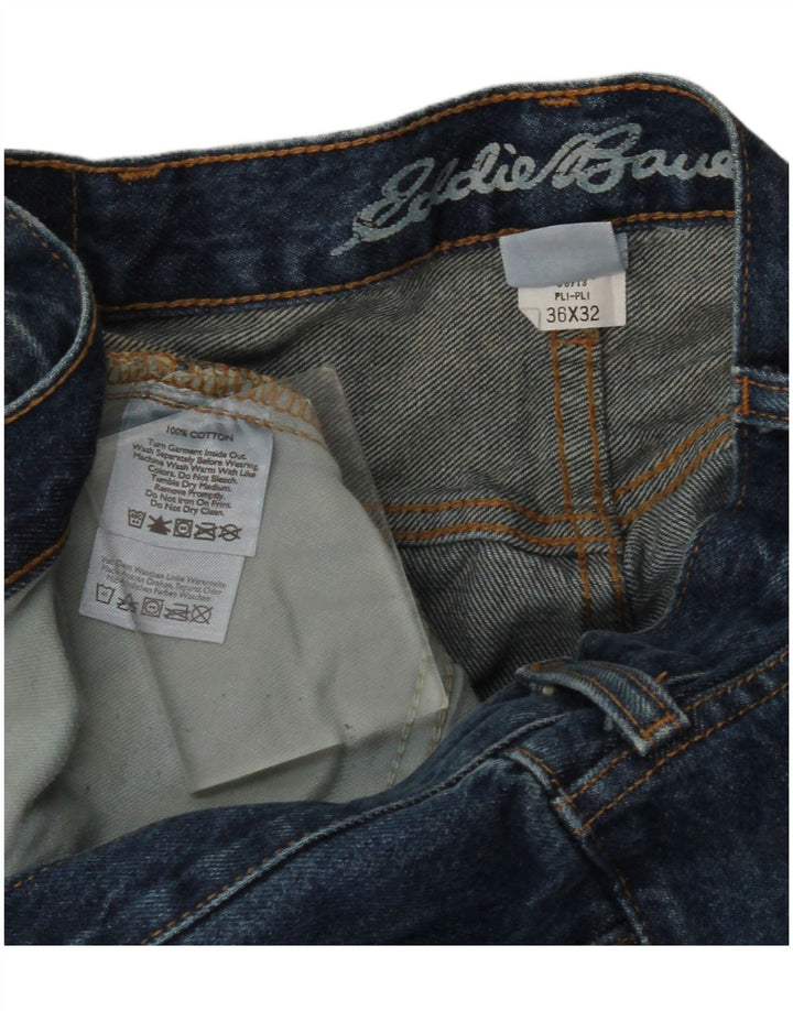 Jeans dritti da donna Eddie Bauer W36 L32 cotone blu