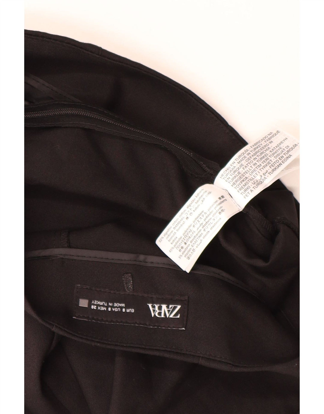 Pantaloni caldi Zara da donna piccoli W26 neri