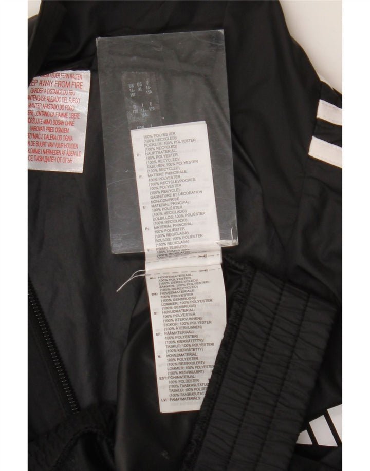 Giacca Top Tuta Adidas Bambina 14-15 Anni Poliestere Nera