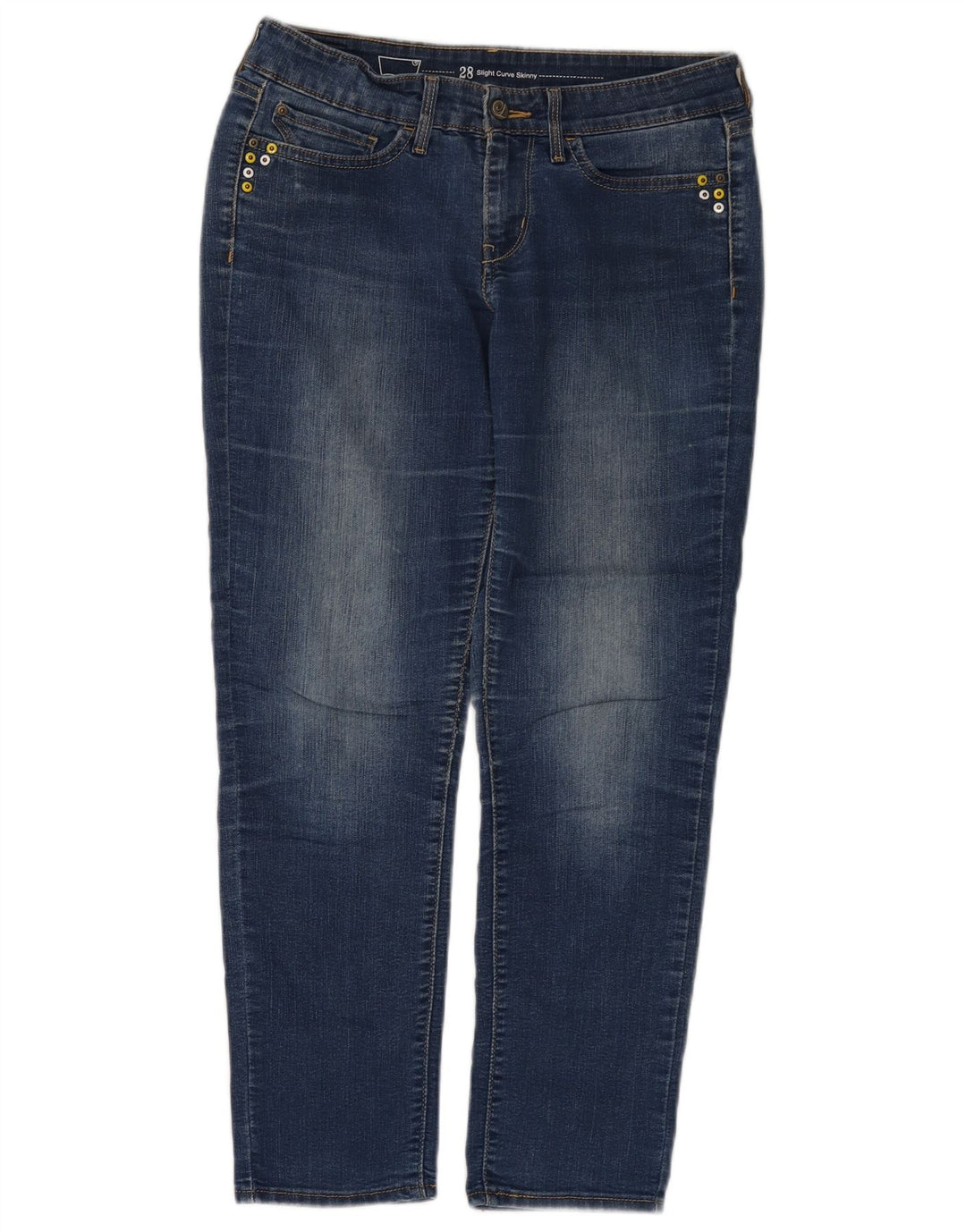 LEVI'S Jeans skinny leggermente curvy da donna W28 L27 Blu