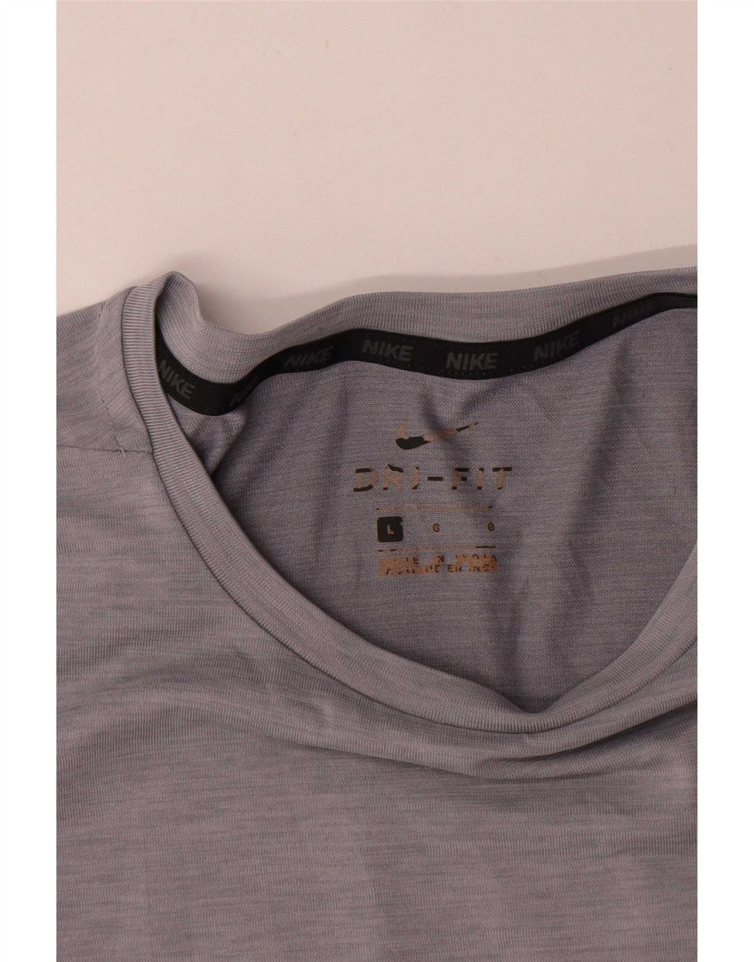 T-shirt Nike Dri Fit da uomo, grande, in poliestere grigio