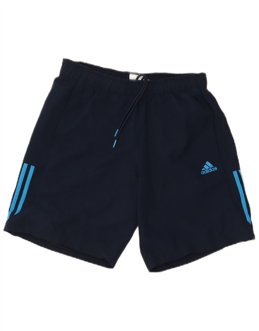 Pantaloncini sportivi Adidas Climalite da uomo medi in poliestere blu navy