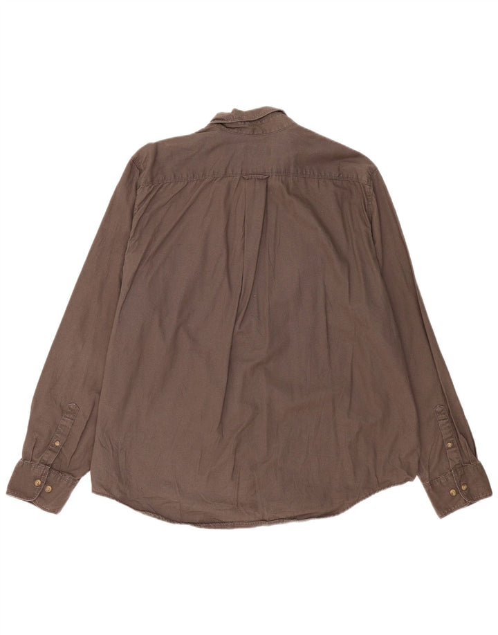 Camicia da uomo Eddie Bauer 2XL in cotone marrone