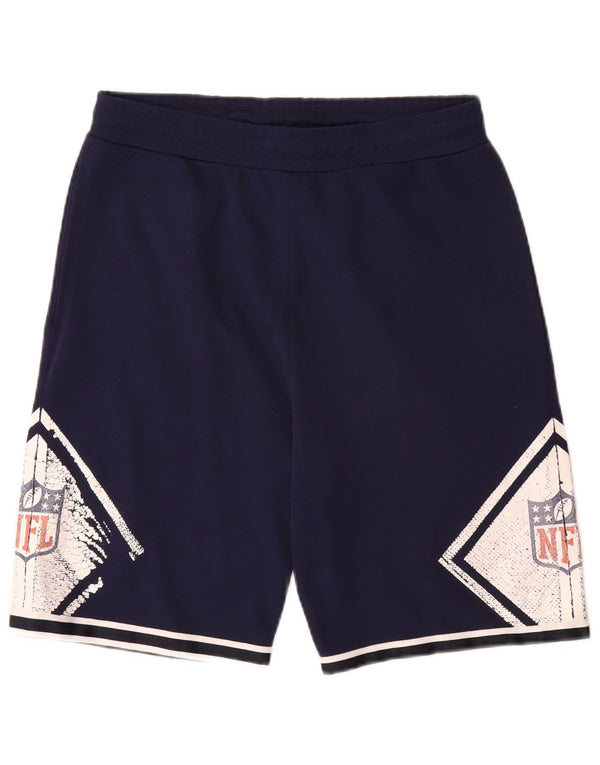 NFL Mens Graphic Sport Shorts Medium Navy Blue Colourblock